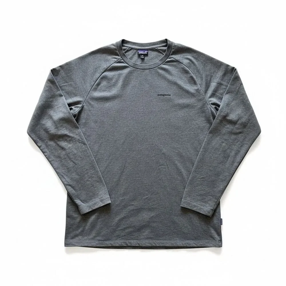 Patagonia Men’s XXL P-6 Logo Lightweight Crew Sweatshirt Forge Grey FGE - Picture 2 of 9